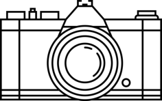 Pentax K1000 Stencil Svg Vector, Free Vectors File